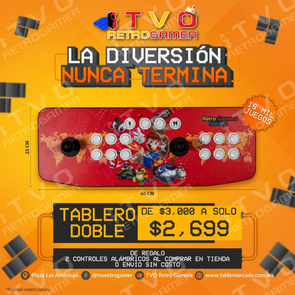 Tablero Arcade Doble con 16 Mil Juegos - Imagen 3