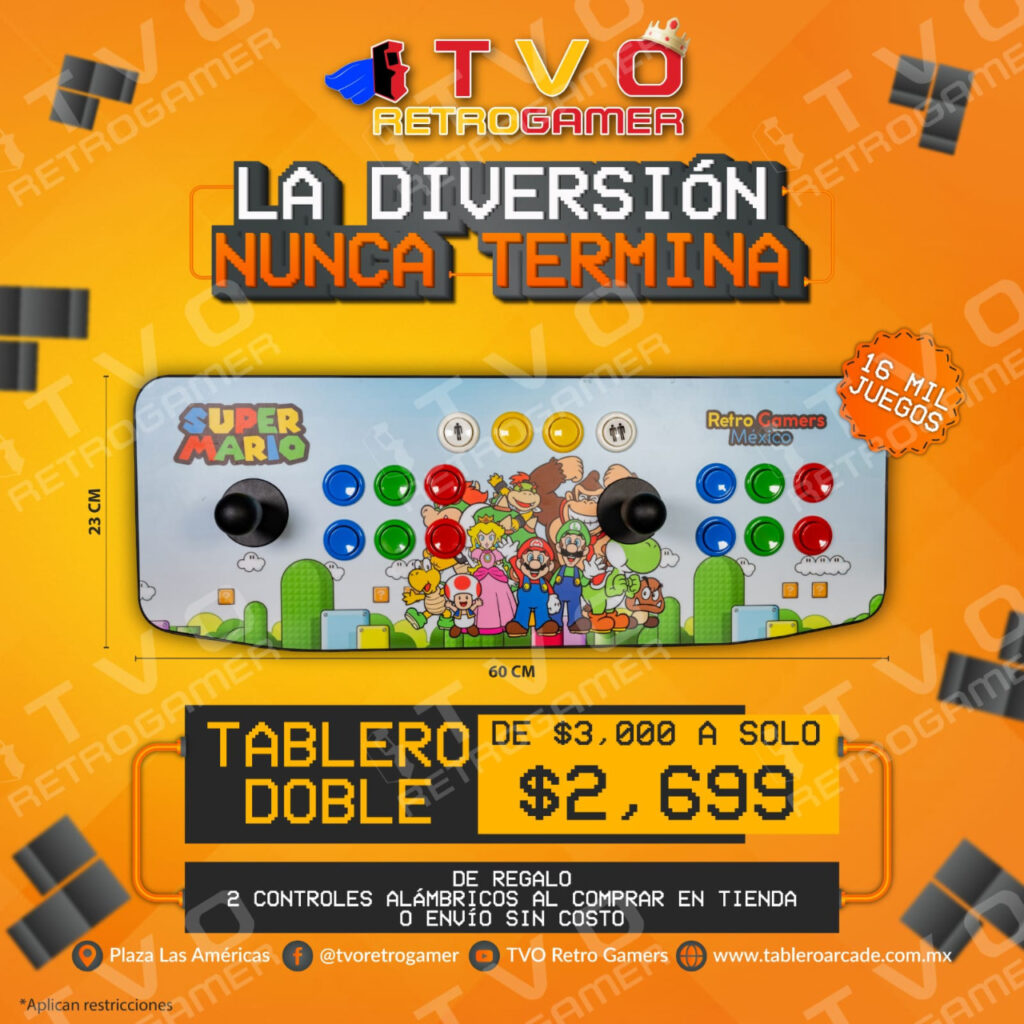 Tablero Arcade Doble con 16 Mil Juegos - Imagen 5