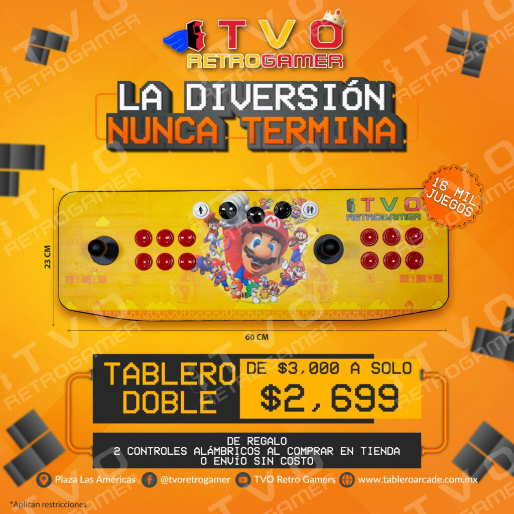 Tablero Arcade Doble con 16 Mil Juegos - Imagen 6