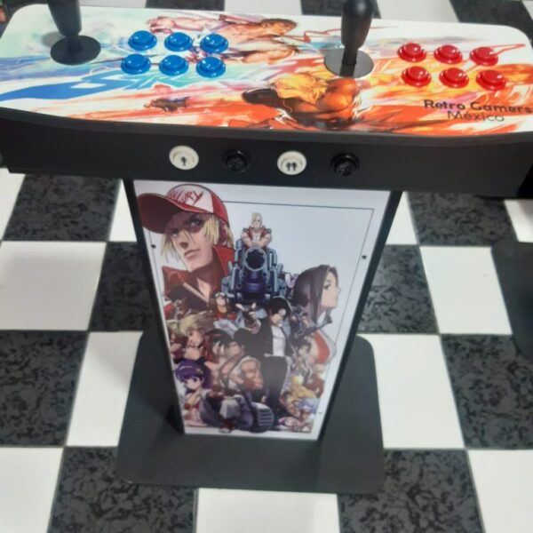 Tablero Arcade Doble con Base 16 Mil Juegos