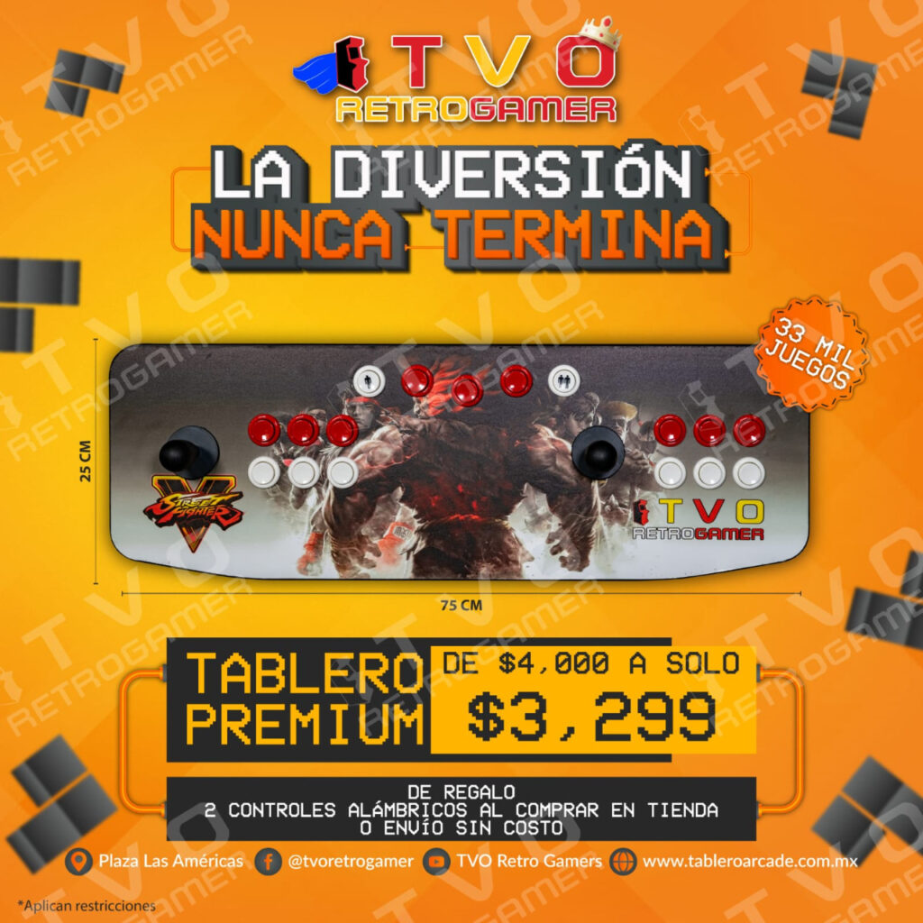 Tablero Arcade Premium con 33 Mil Juegos - Imagen 3