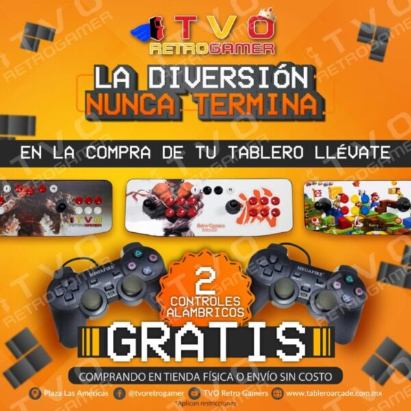 Tablero Arcade Doble con 17 mil Juegos